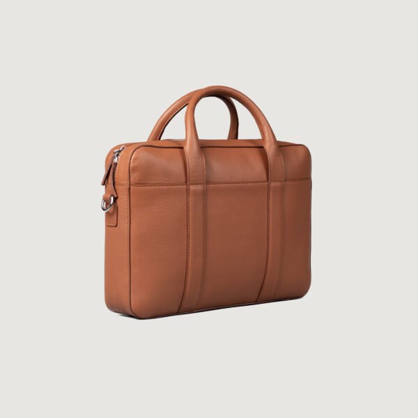 The Captain Brown Leather Briefcase - Image 8