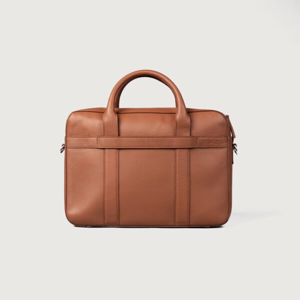 The Captain Brown Leather Briefcase - Image 7