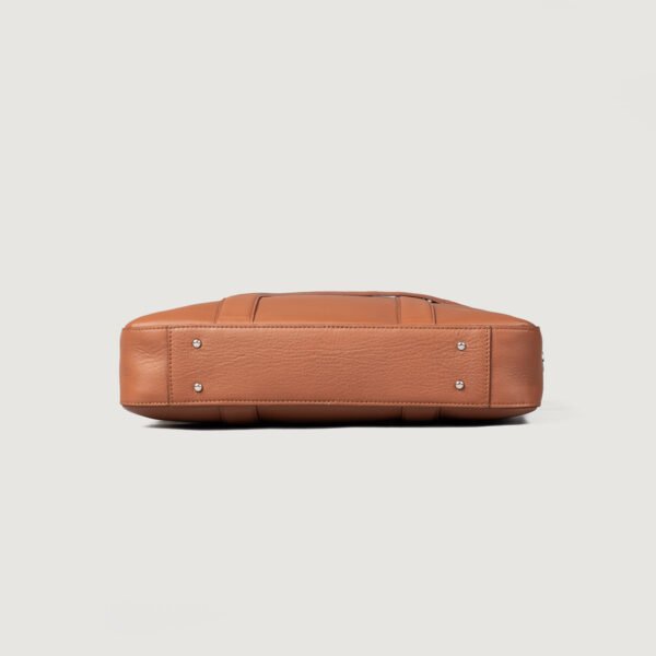 The Captain Brown Leather Briefcase - Image 5