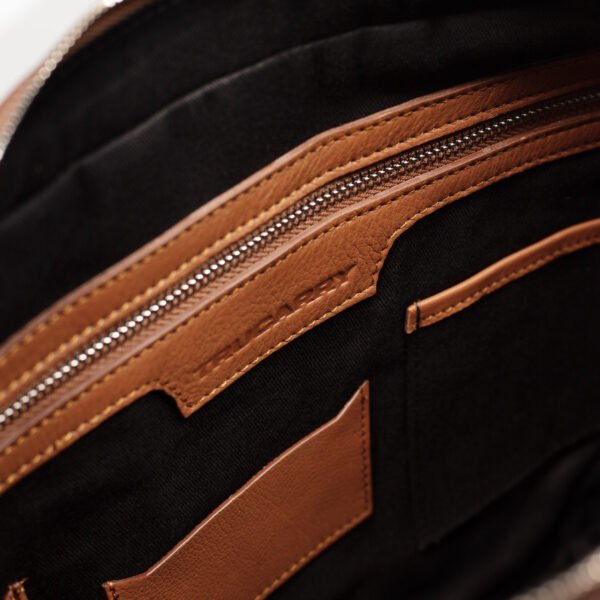 The Captain Brown Leather Briefcase - Image 4
