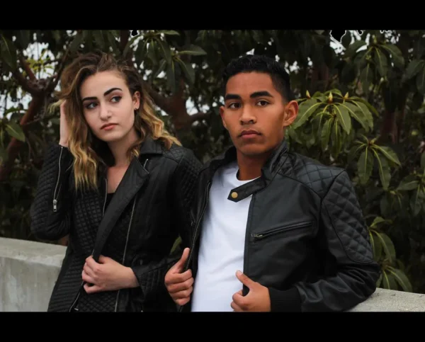 Dean Brown Leather Biker Jacket - Image 6