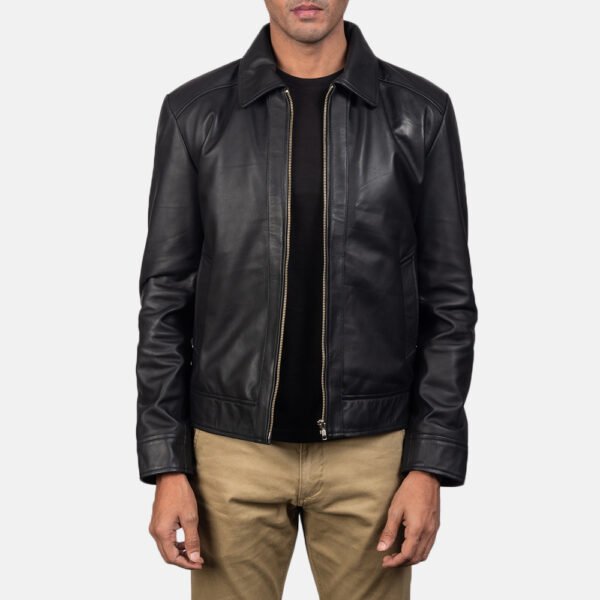 Dean Brown Leather Biker Jacket